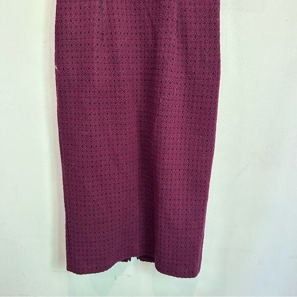 Tracy Reese Bodycon Sleeveless Midi Dress Maroon Size S - Picture 3 of 8